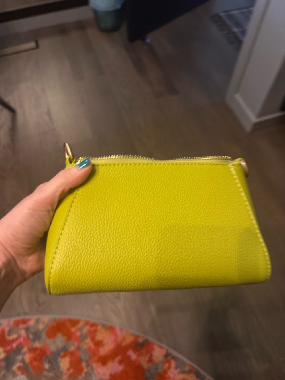 Anthropologie Women's Lime Green Petite Crossbody Bag 💚🌴🍃